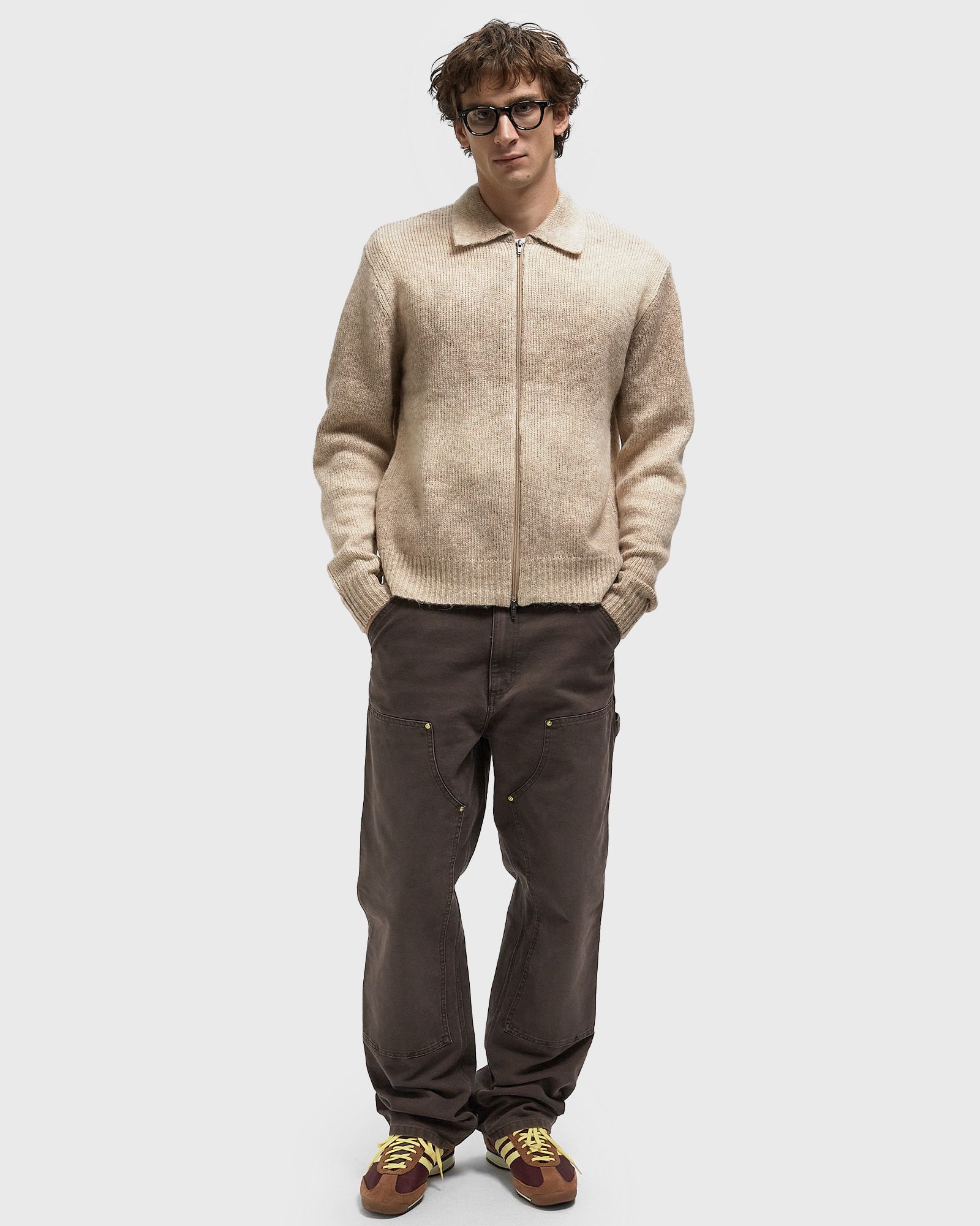 Gannon Gradient Zipper Cardigan