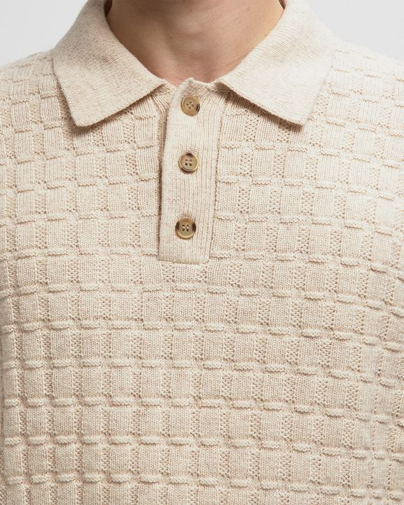 Gustav Squared Structure Polo Knit