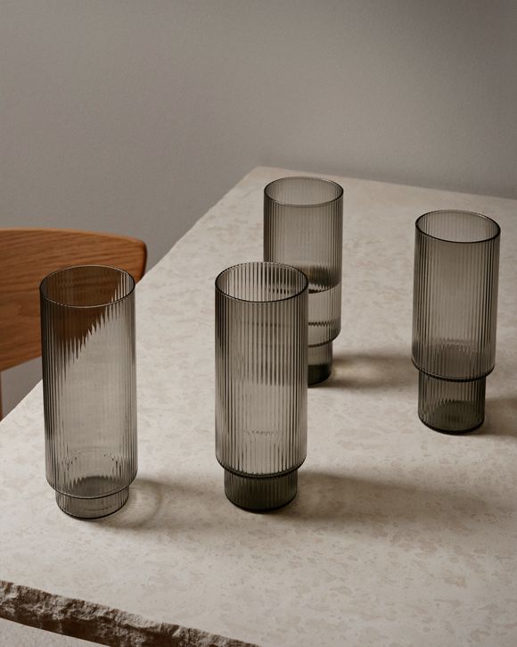 Thumbnail - Ripple Long Drink Glasses - Set of 4