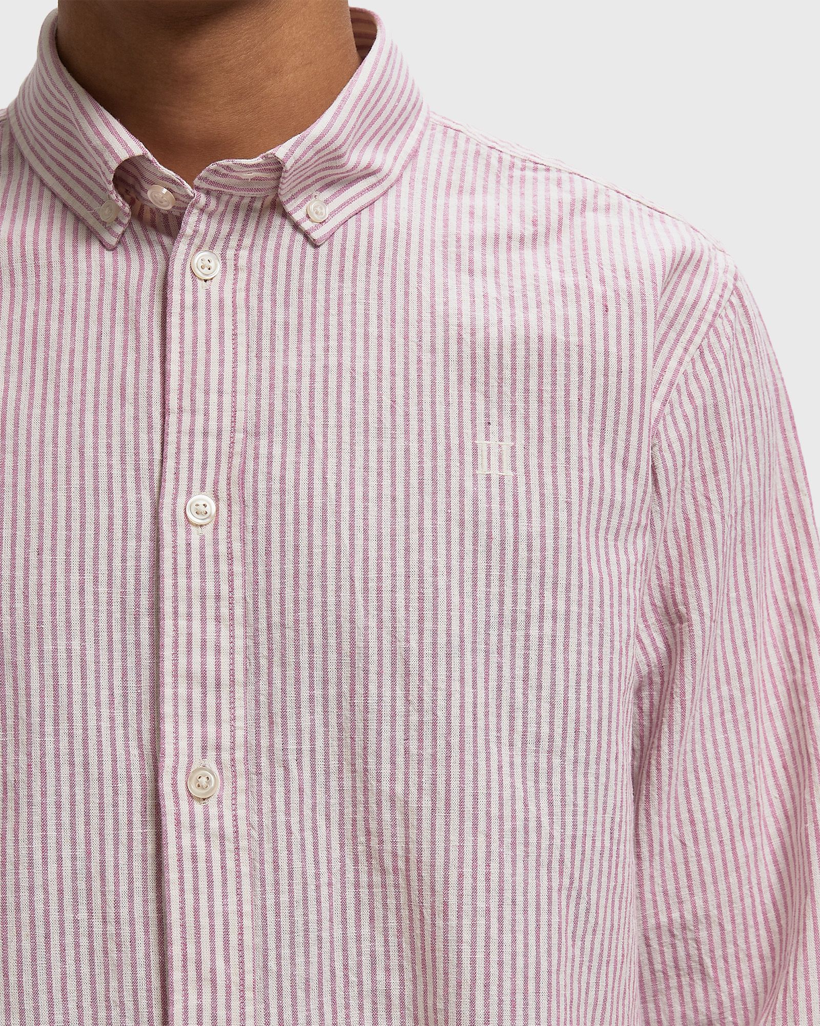 Konrad Stripe Cotton Linen Shirt
