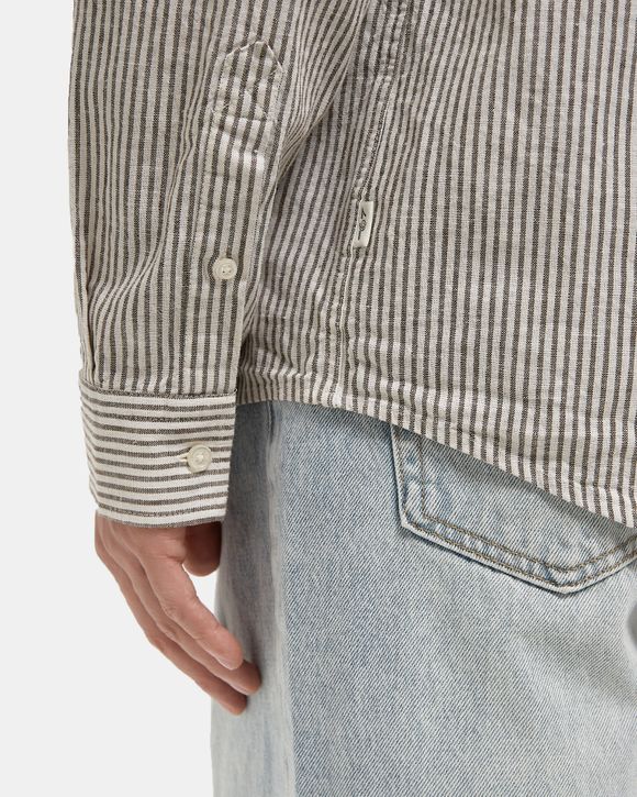 Konrad Stripe Cotton Linen Shirt