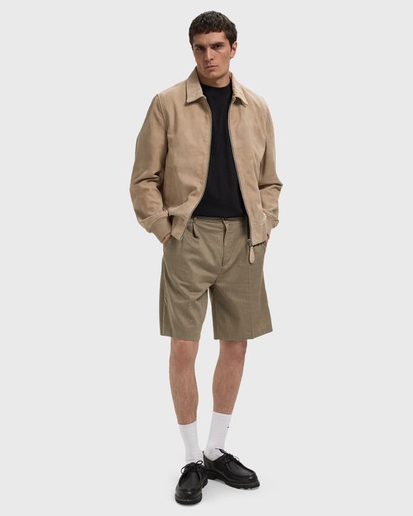 Thumbnail - Reece Pleated Slub Shorts