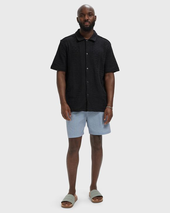 Thumbnail - Stan Stripe Seersucker Swim Shorts