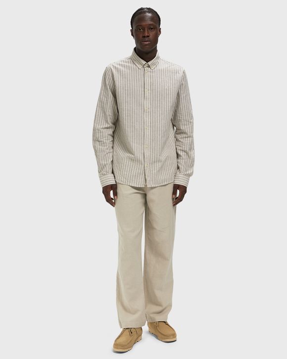 Stripe Cotton-Linen Shirt