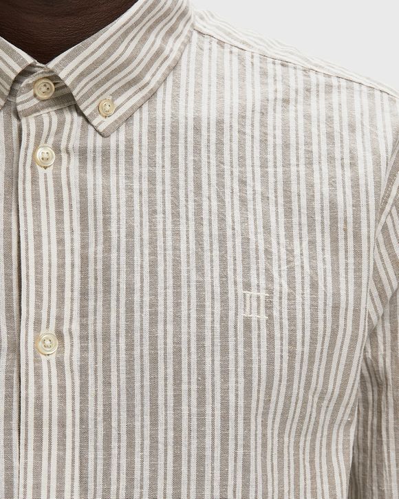 Stripe Cotton-Linen Shirt