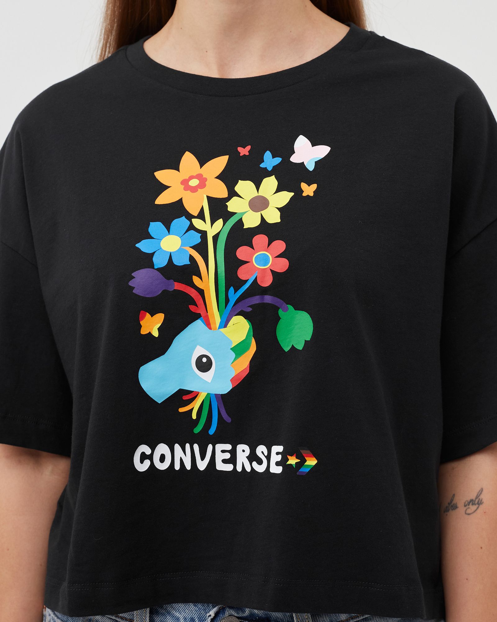 Pride Oversized Cropped Tee