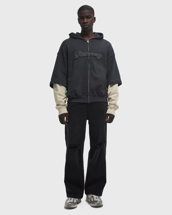 Thumbnail - LAYERED ZIP HOODIE