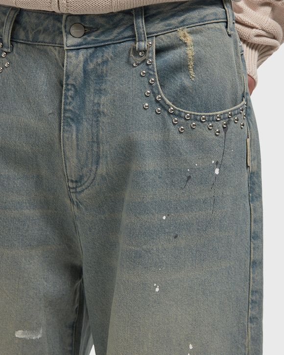 STUDDED DENIM