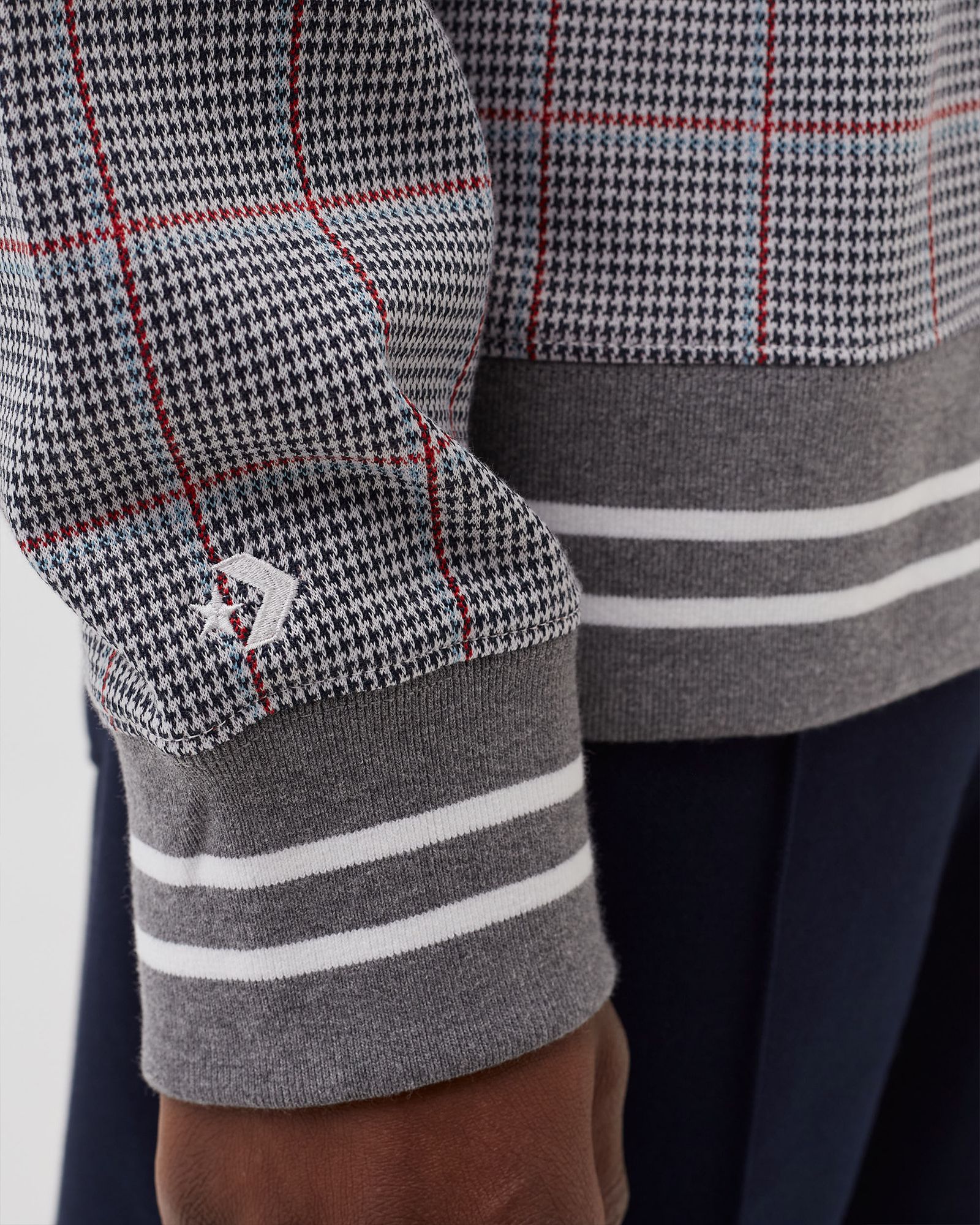 Converse x Todd Snyder Plaid PO Crew SWEATSHIRT