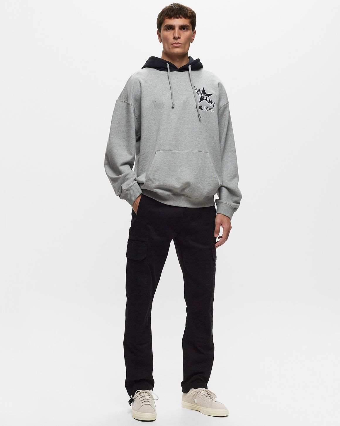 Grey converse jumper online