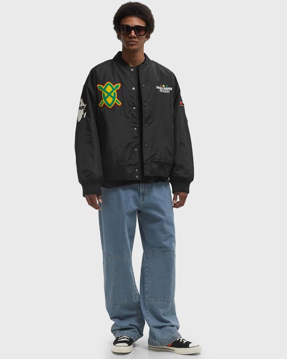 STAND ALONE STADIUM ジャンパー Converse x DAILY PAPER STADIUM JACKET Black | BSTN Store