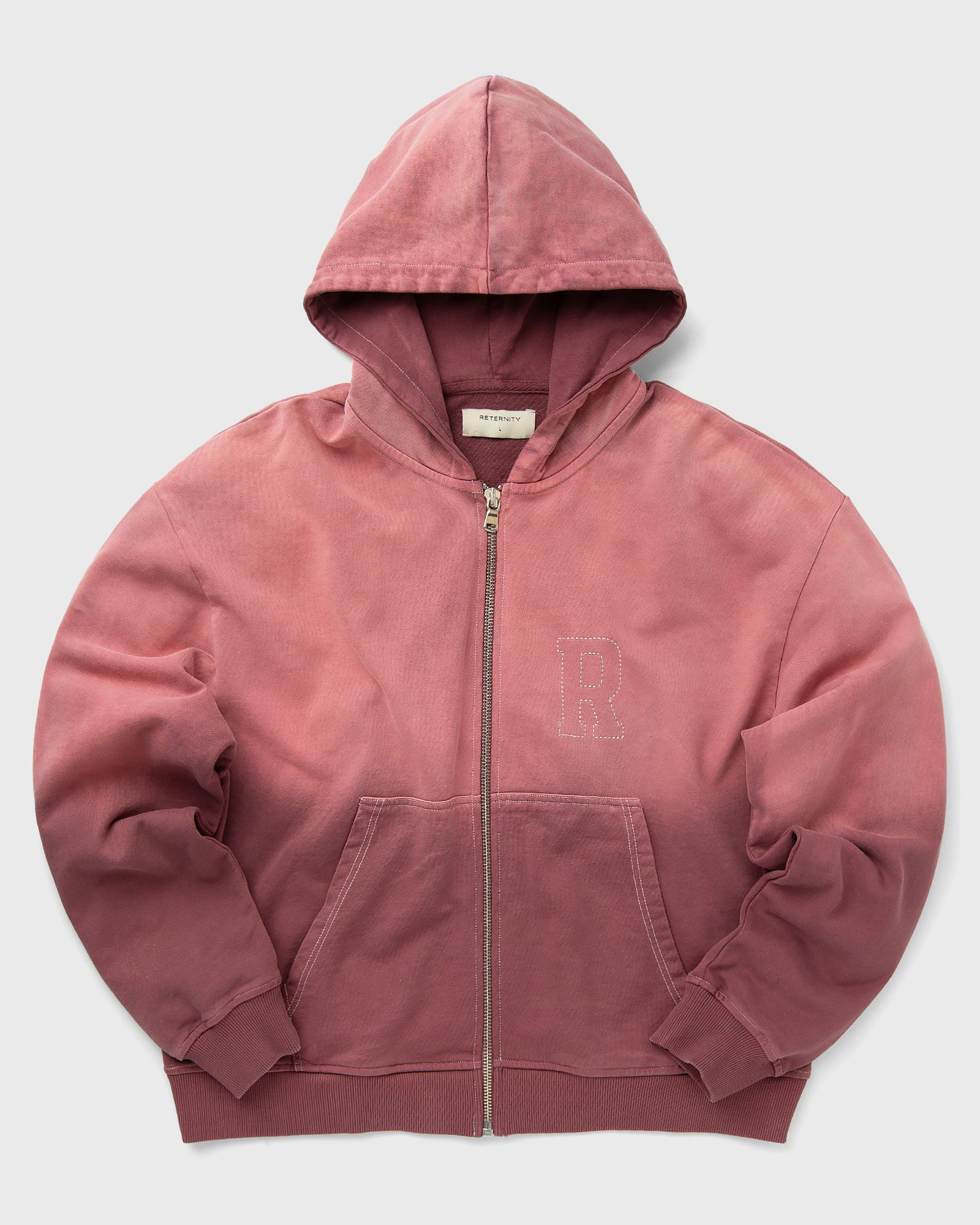 CONTRAST STITCH ZIP HOODIE