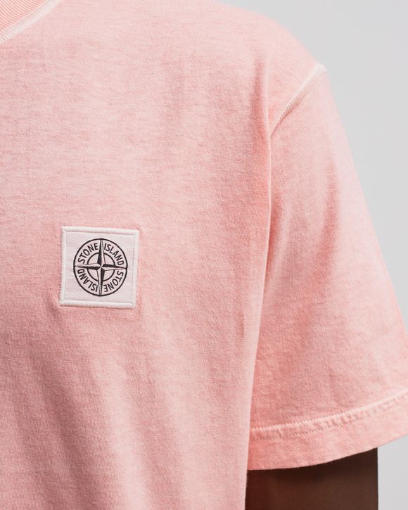 Stone Island Tee Fissato Effect Pink | BSTN Store