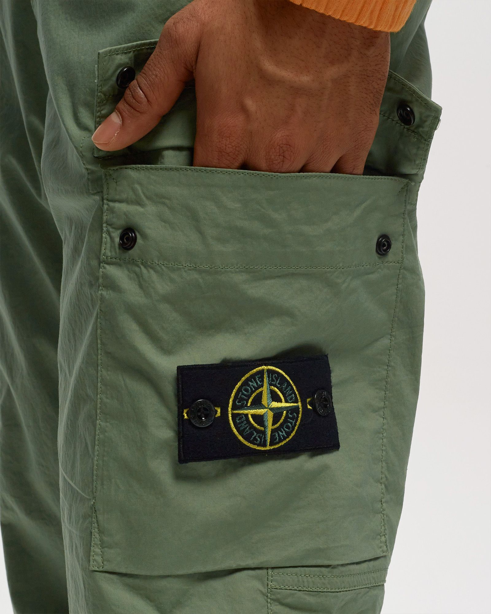 Regular Tapered Pant Strech Cotton Tela Paracadute