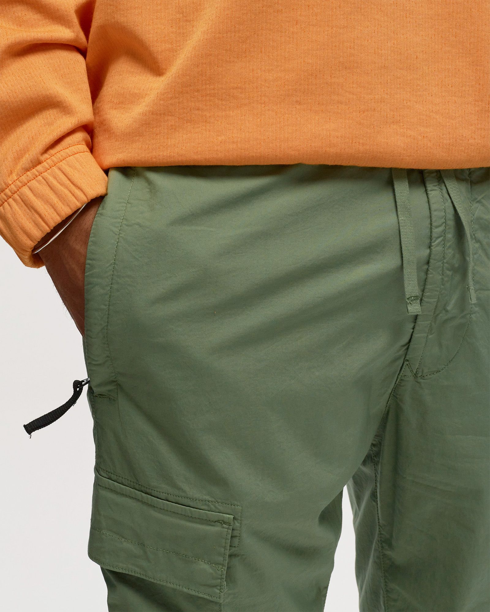 Regular Tapered Pant Strech Cotton Tela Paracadute