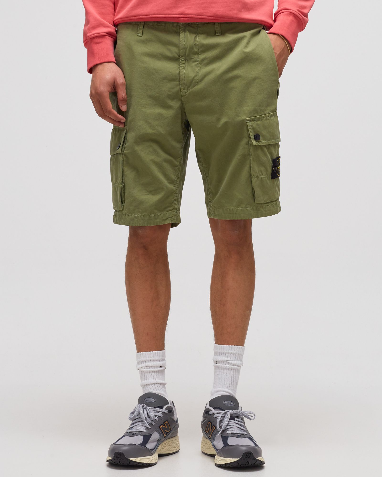 Slim Bermuda Brushed Cotton Canvas