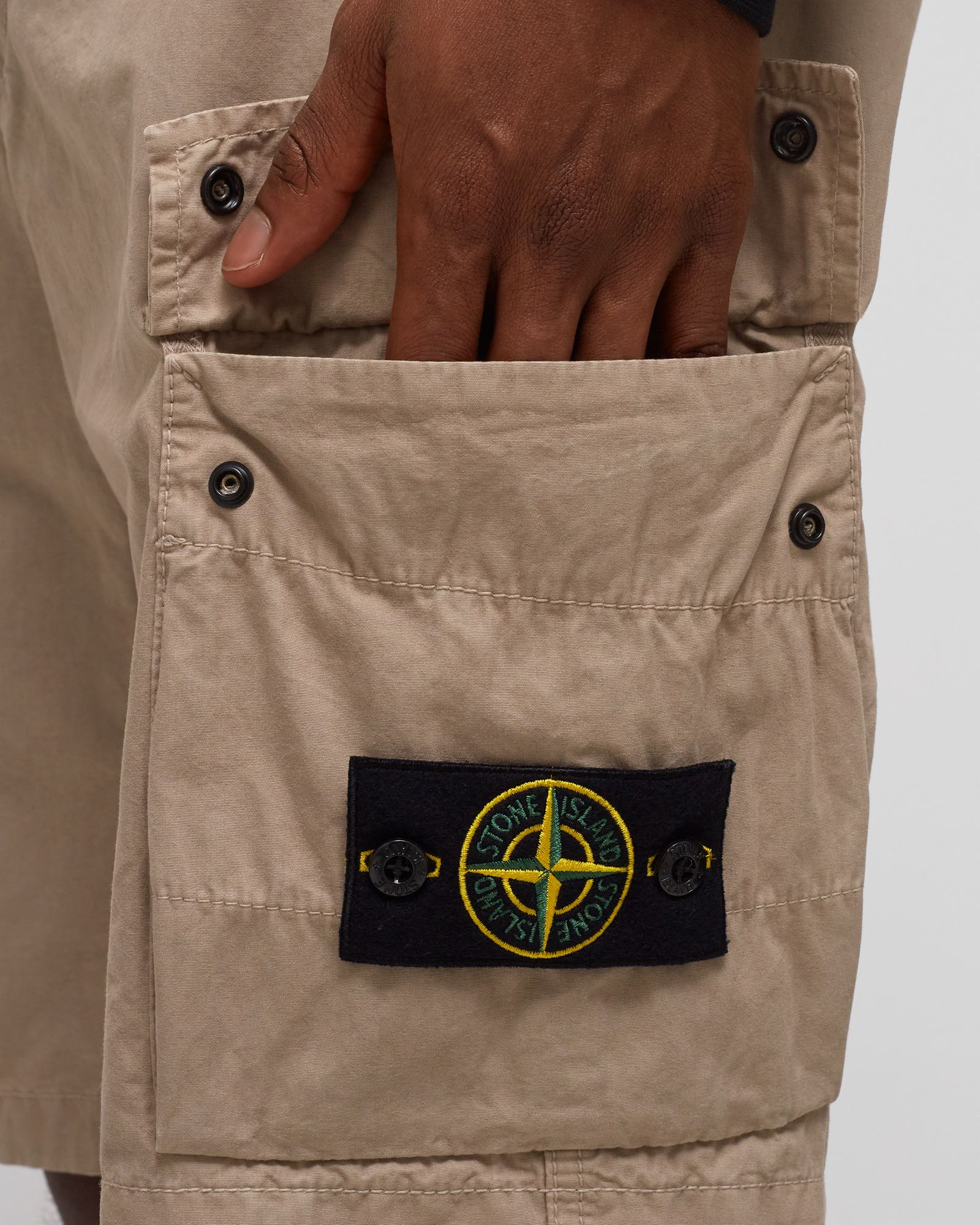 Slim Bermuda Brushed Cotton Canvas