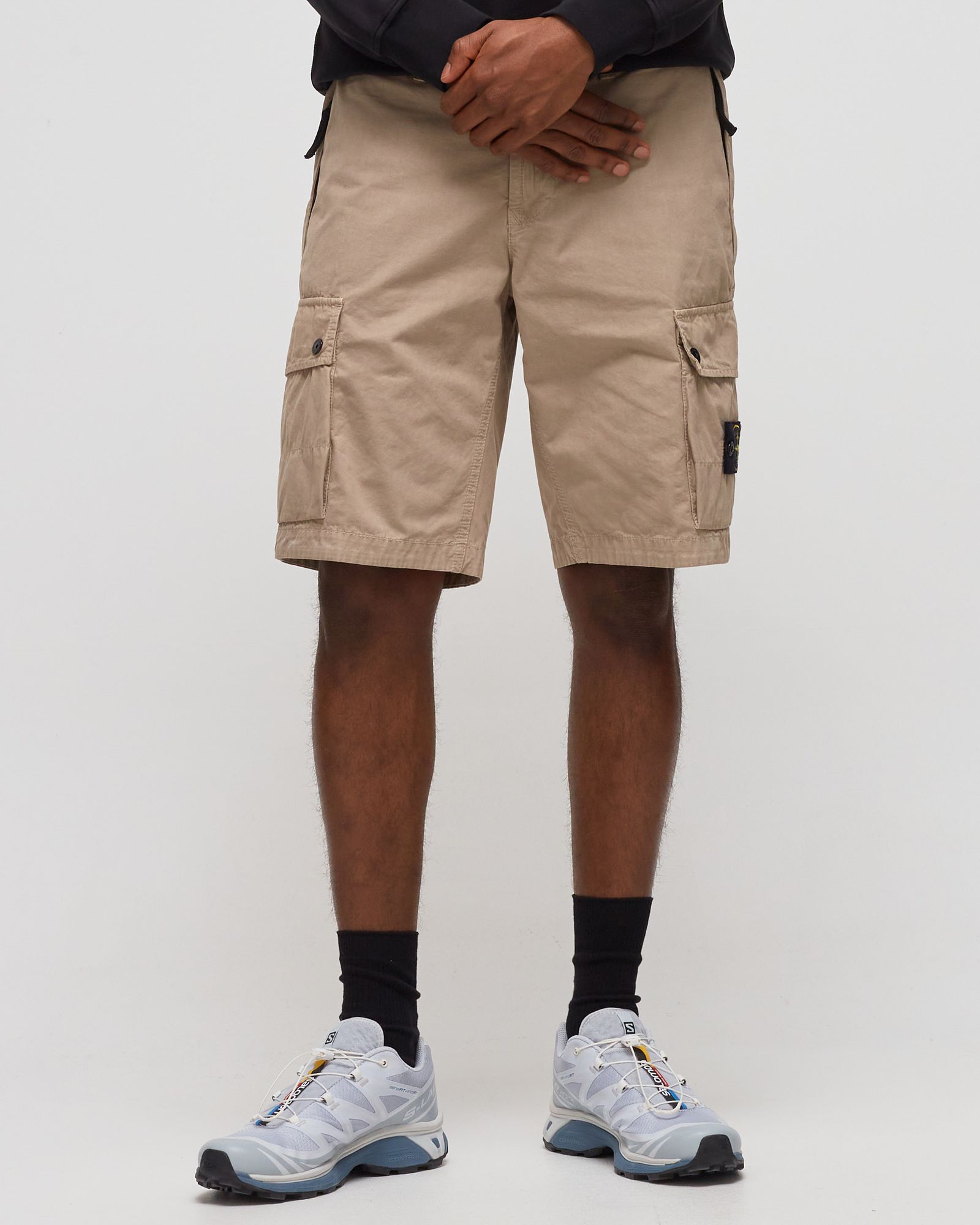 Slim Bermuda Brushed Cotton Canvas