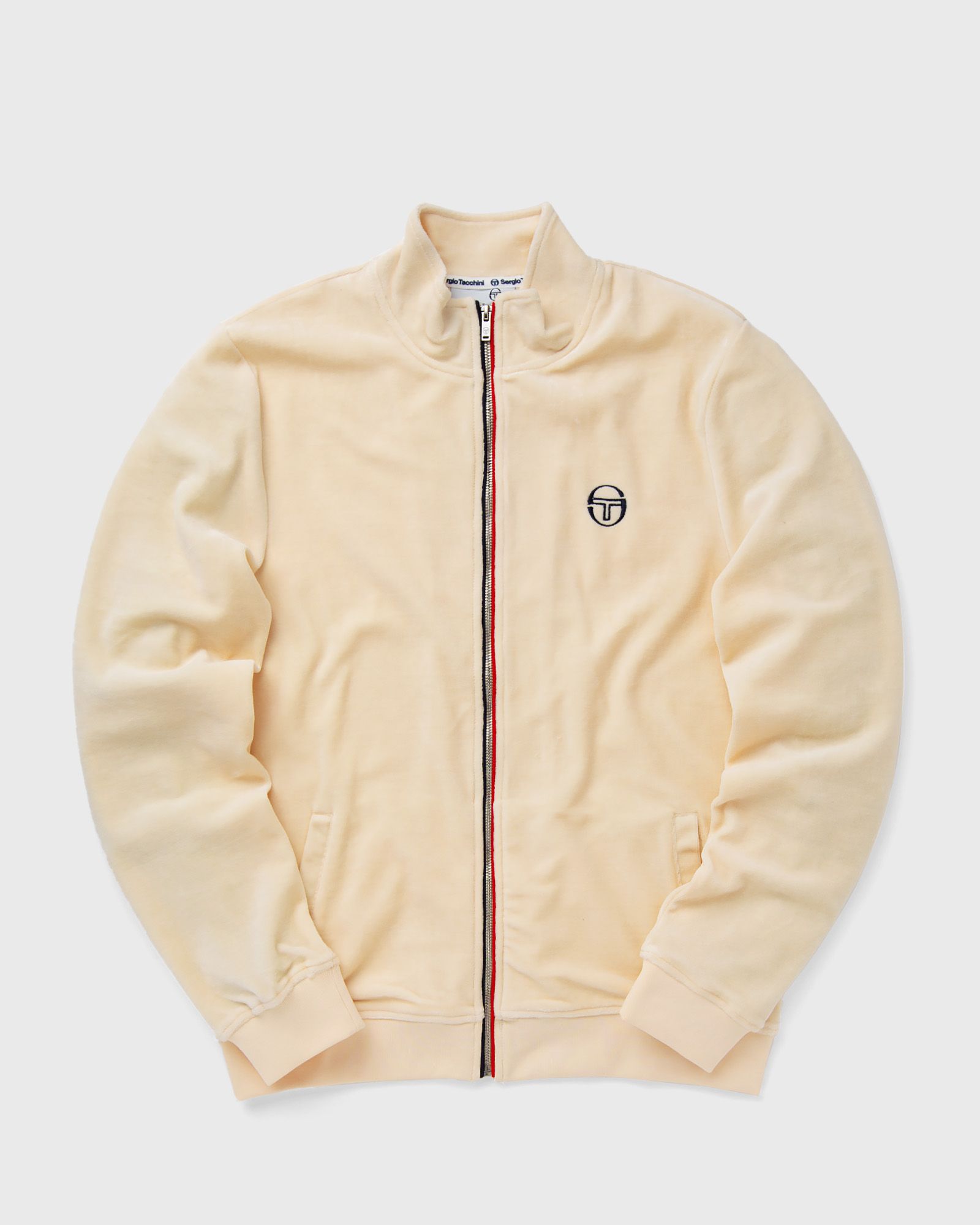 Sergio Tacchini - eddie velour track top men track jackets beige in größe:xl