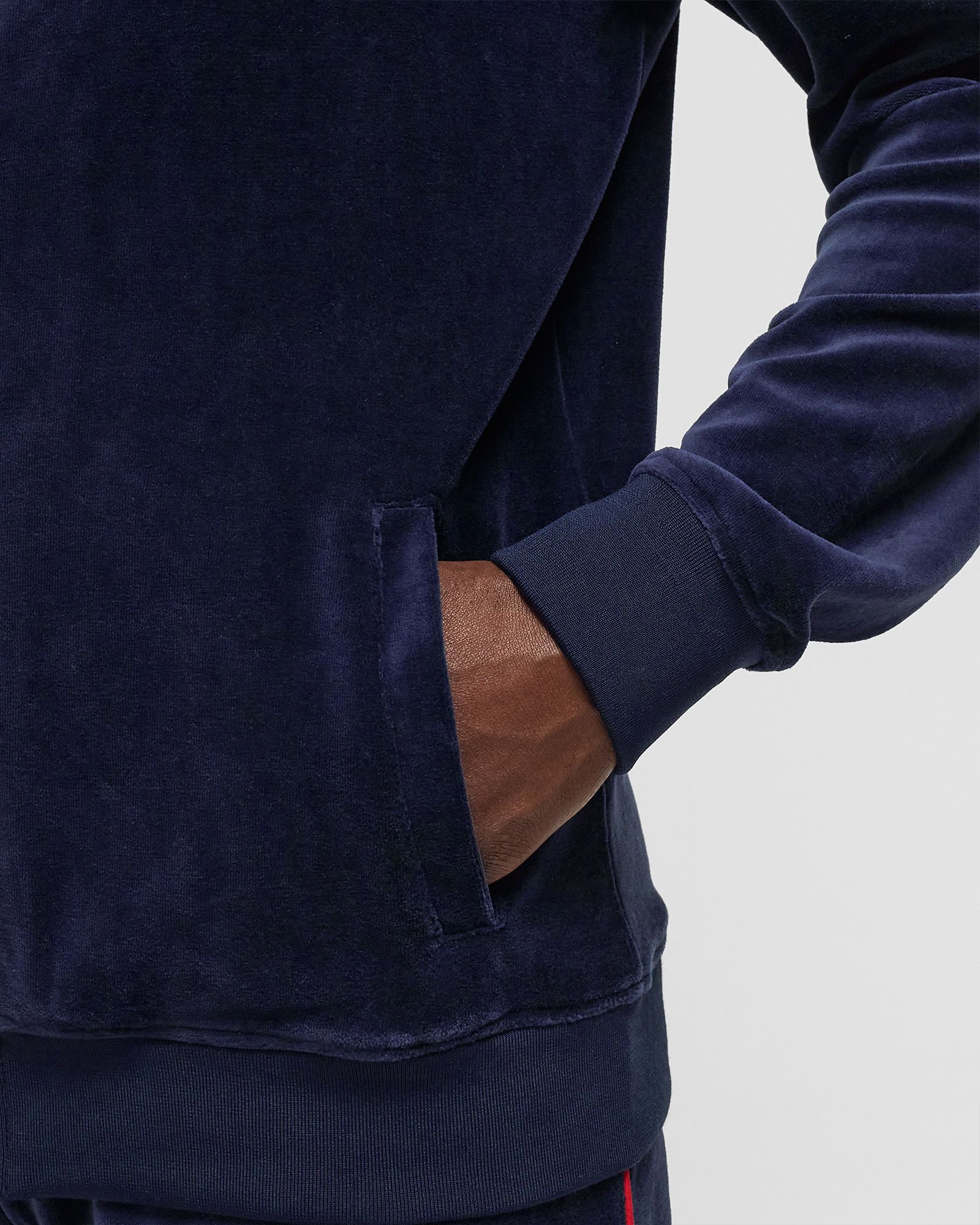 EDDIE VELOUR TRACK TOP