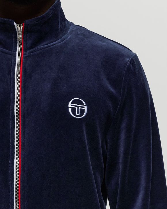 Sergio Tacchini EDDIE VELOUR TRACK TOP Blue BSTN Store