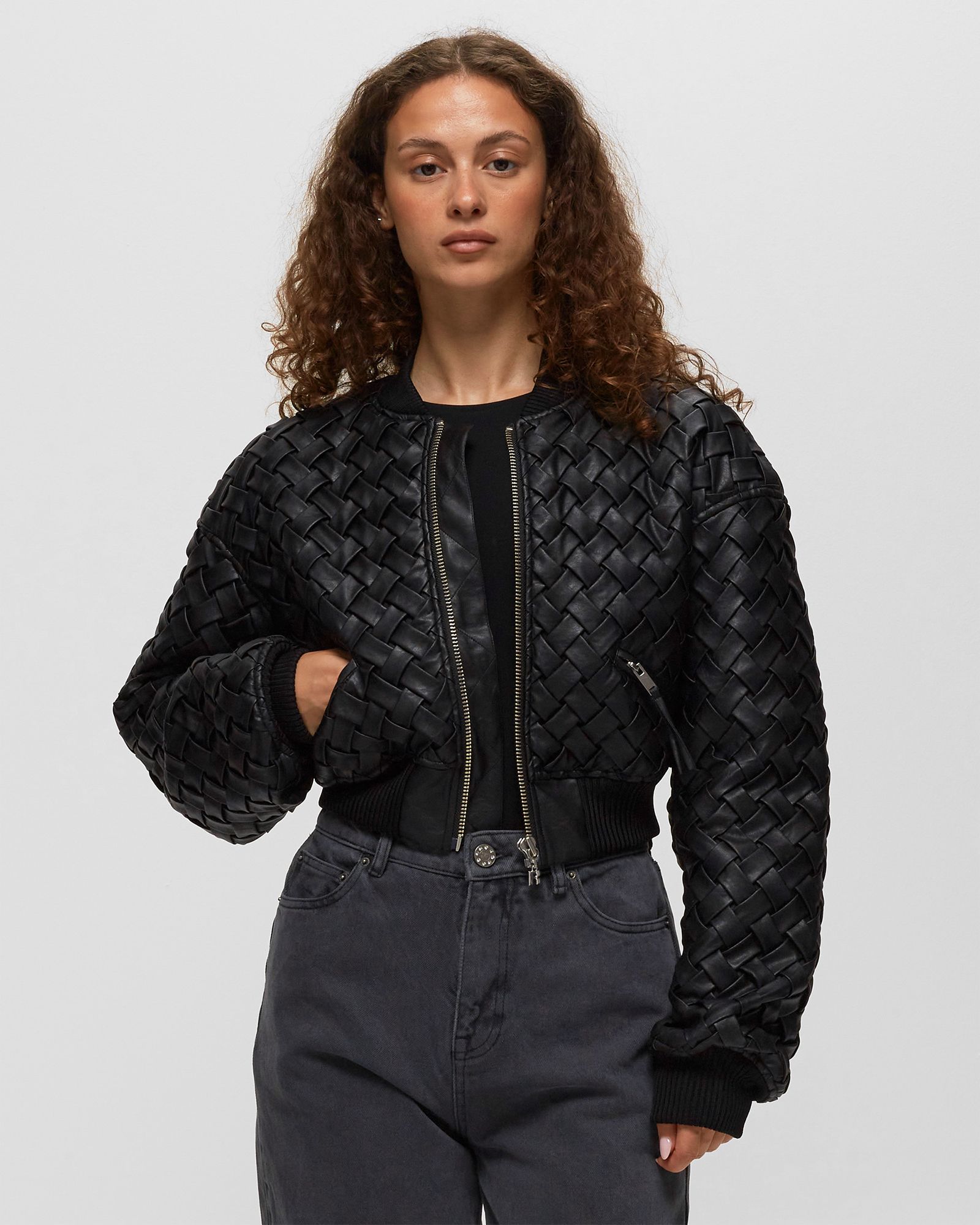 Braided Bomber Jacket