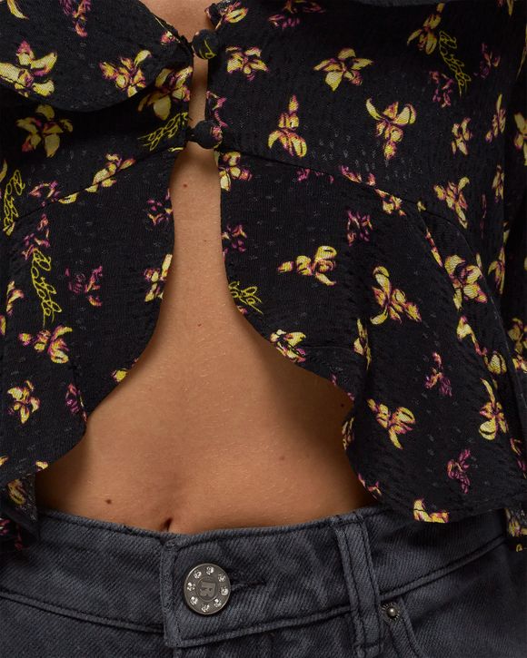 Jacquard Frill Top