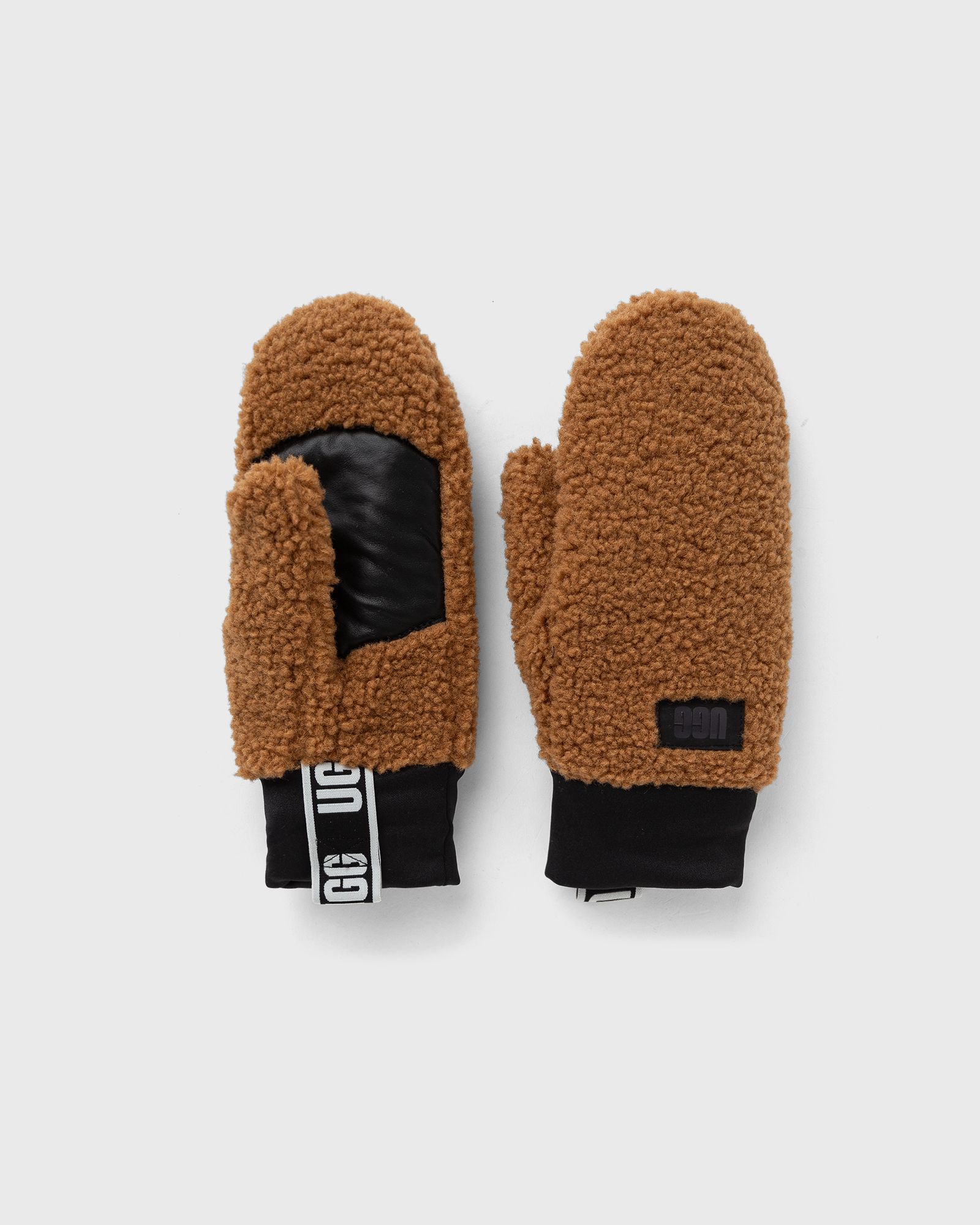 WMNS UGGFLUFF MITTEN WITH LOGO TAPE