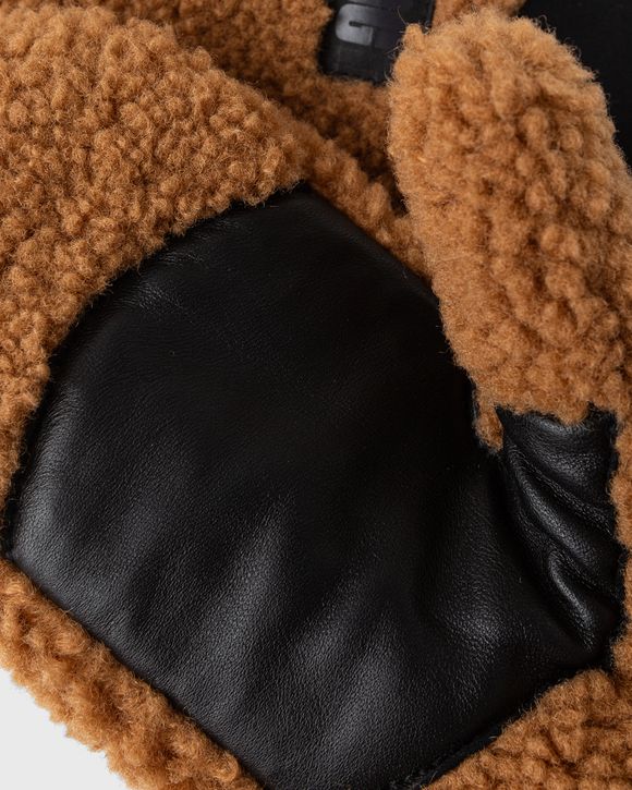 WMNS UGGFLUFF MITTEN WITH LOGO TAPE