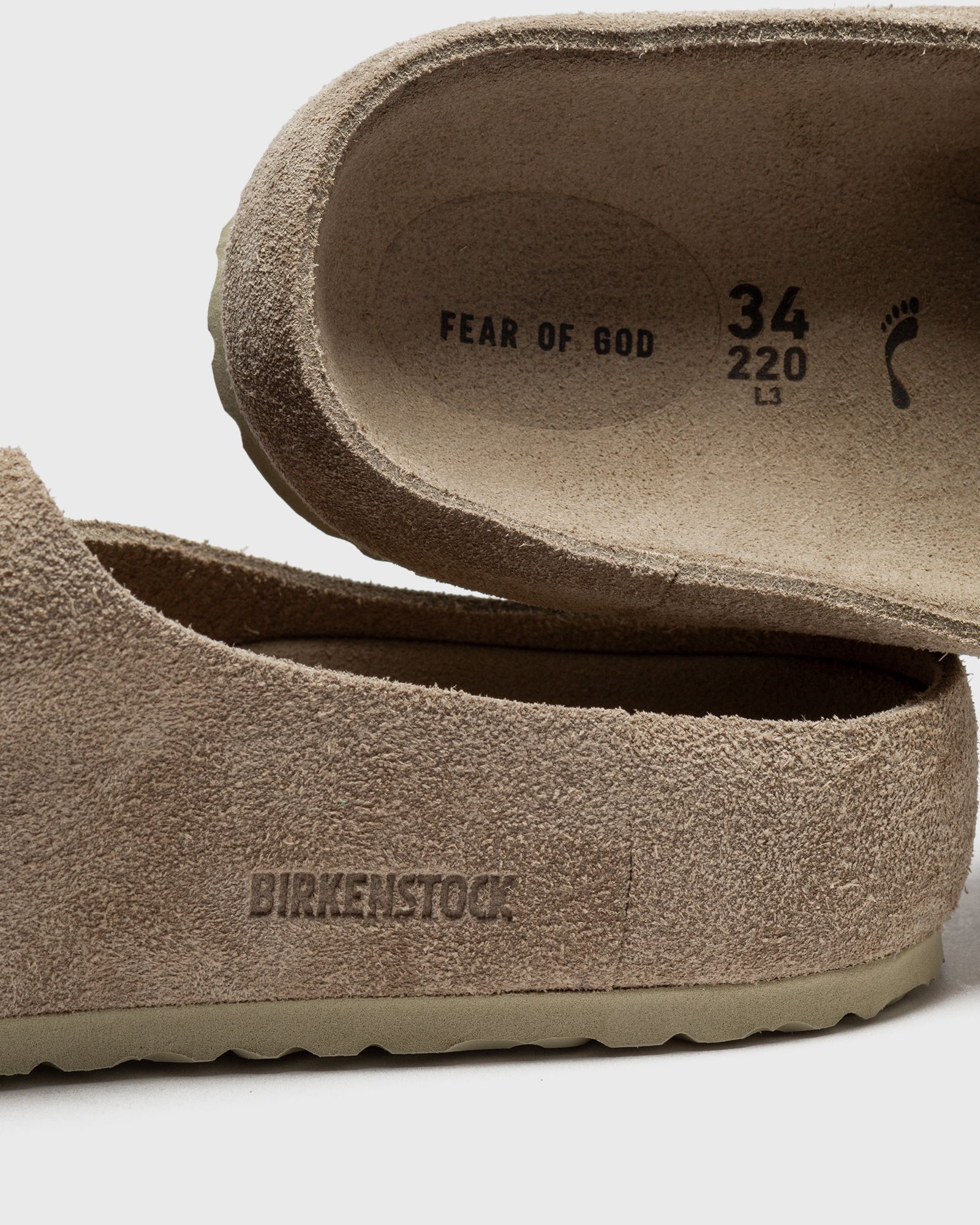 Birkenstock x Fear of God Los Feliz Kids VL Taupe EXQ
