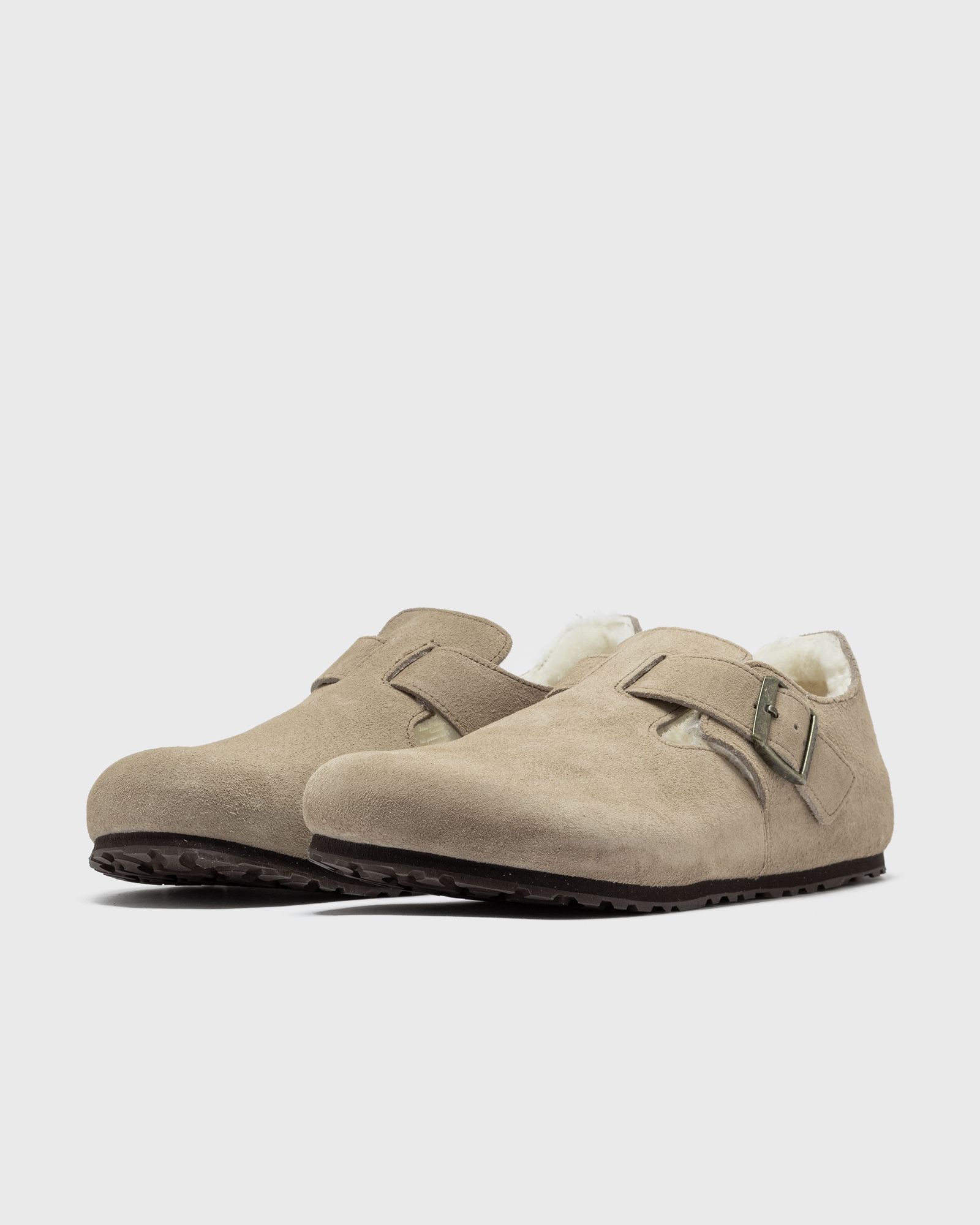 London Shearling Suede Leather