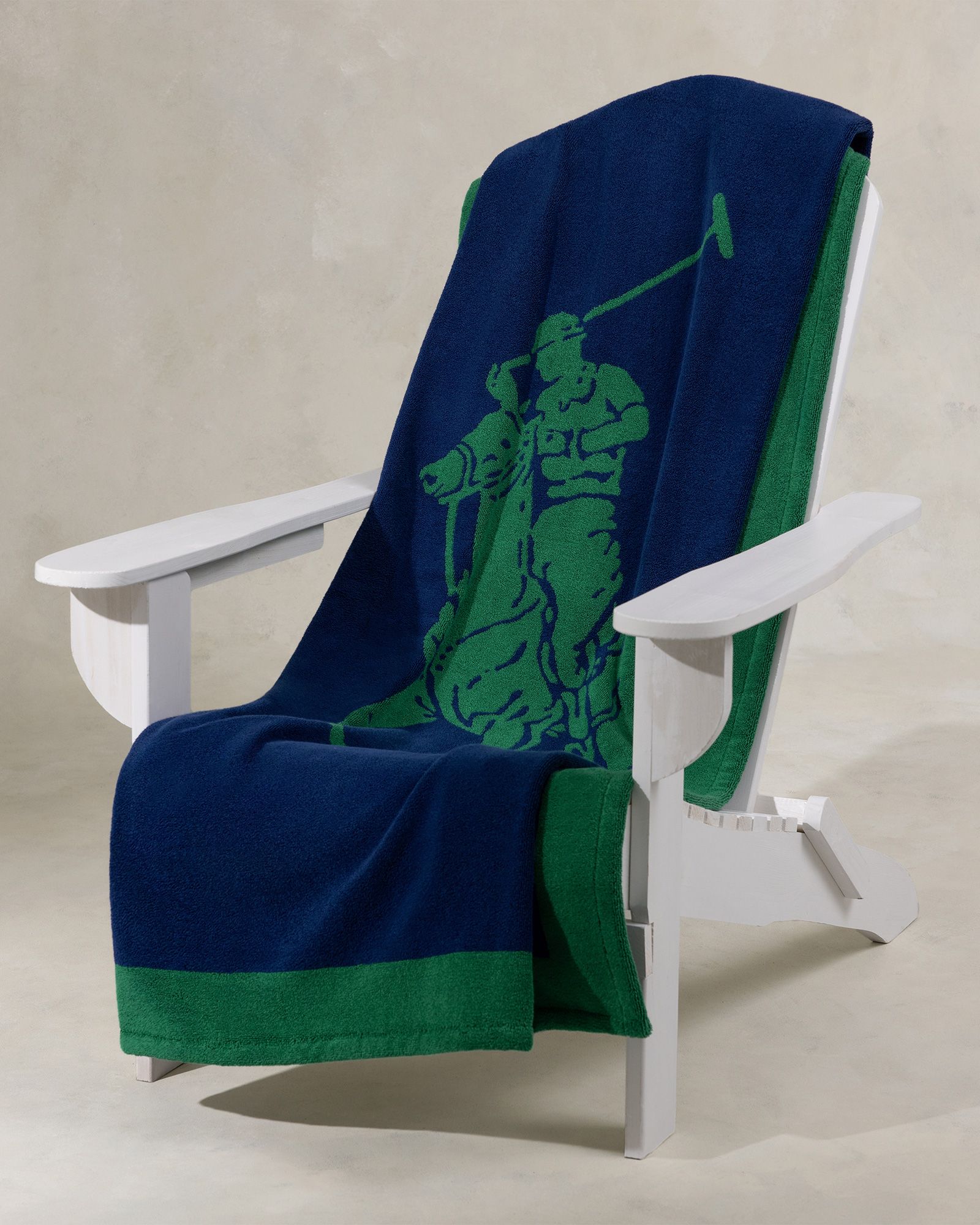 POLO JACQUARD BEACH TOWEL 100CM X 170CM