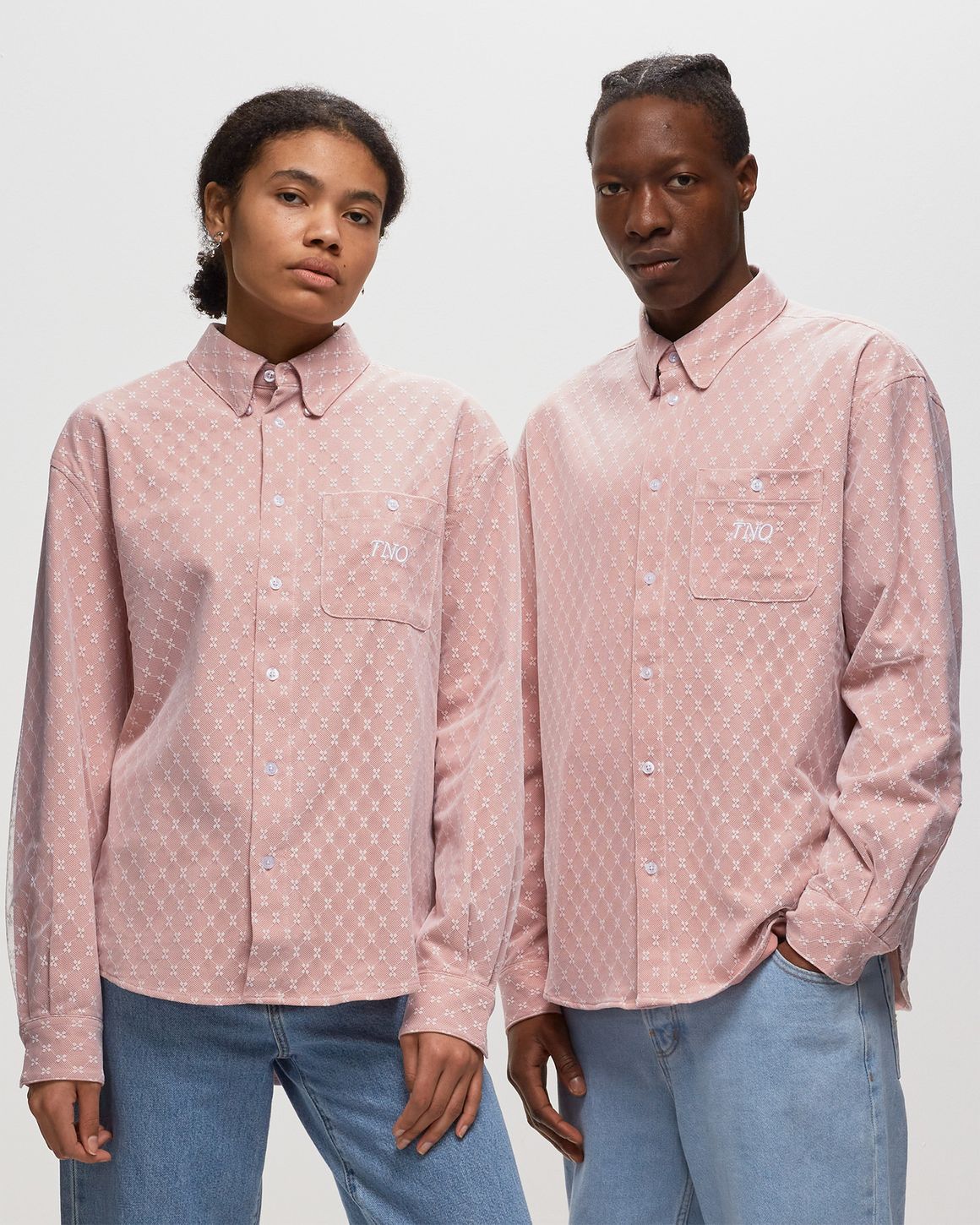 L/S WORKMAN NEW THE TEE (TNO) PINK ORIGINALS ロンTEE