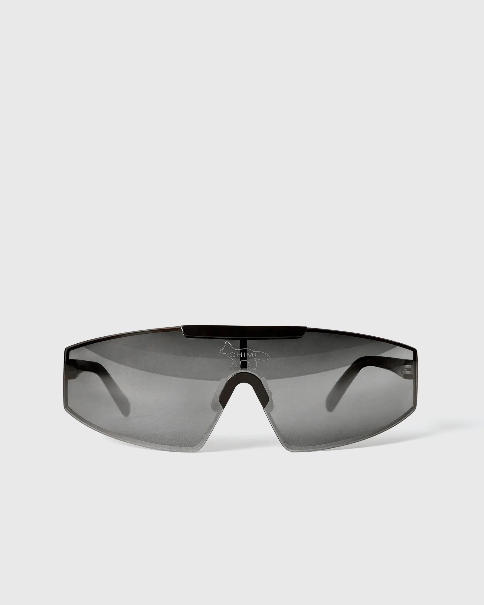 Maison Kitsune x Chimi SHIELD BLACK SUNGLASSES