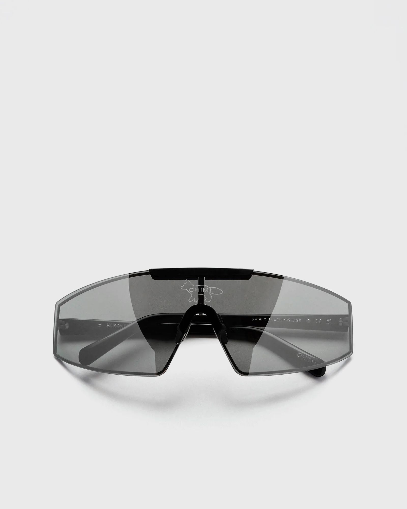 Maison Kitsune x Chimi SHIELD BLACK SUNGLASSES