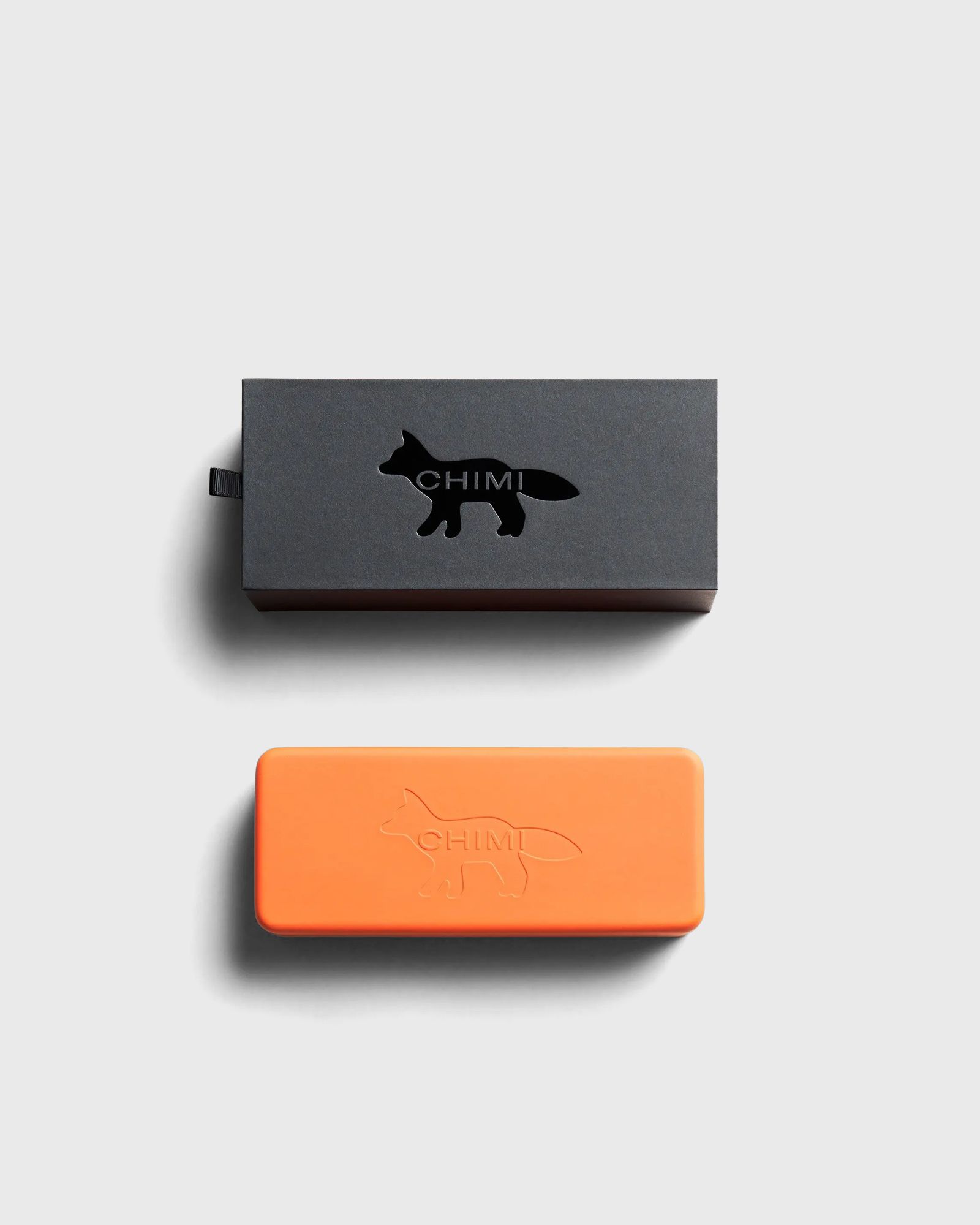 Maison Kitsune x Chimi SHIELD BLACK SUNGLASSES