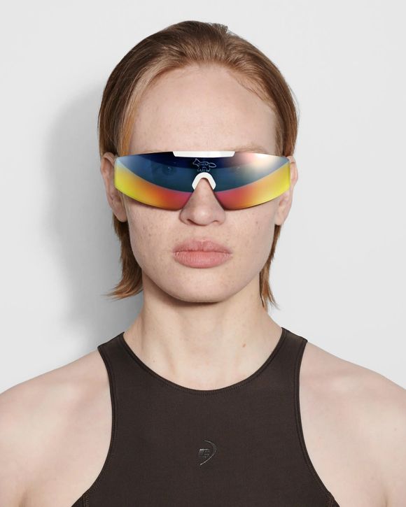 Maison Kitsune x Chimi SHIELD WHITE SUNGLASSES