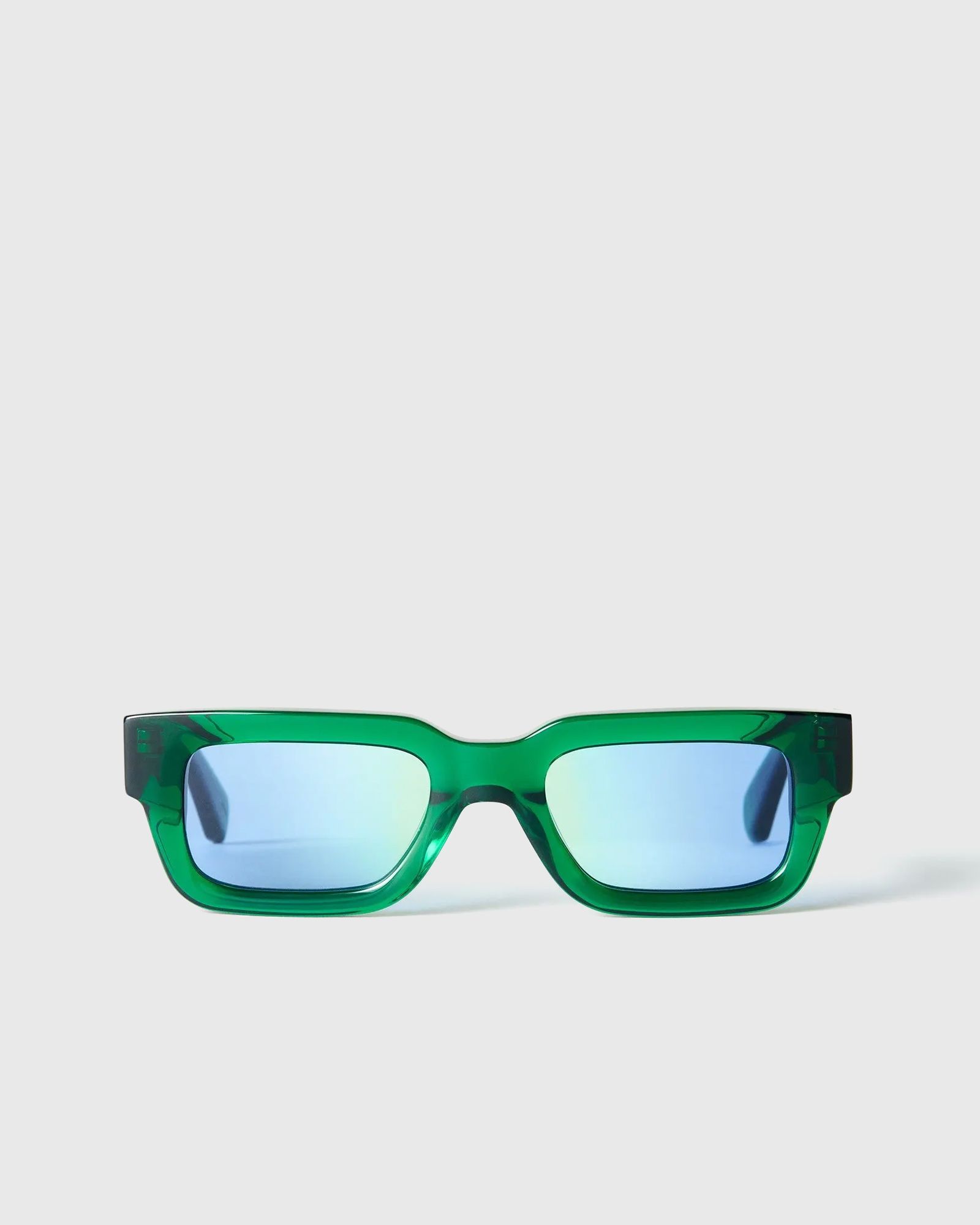 Maison Kitsune x Chimi SQUARE GREEN SUNGLASSES