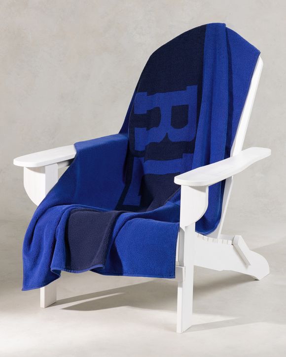 RL SIGNATURE BEACH TOWEL 90CM X 170CM