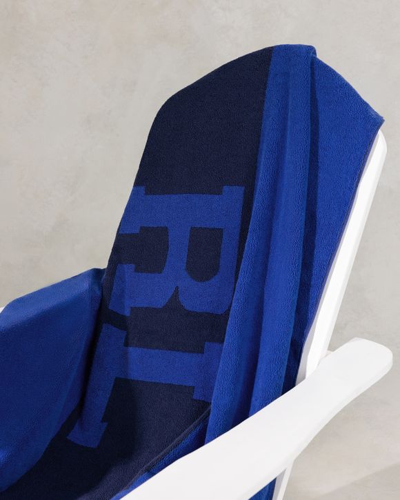 RL SIGNATURE BEACH TOWEL 90CM X 170CM
