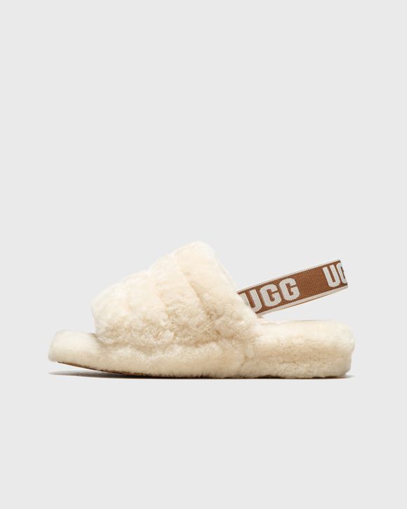 UGG W FLUFF YEAH SLIDE Beige - BEIGE