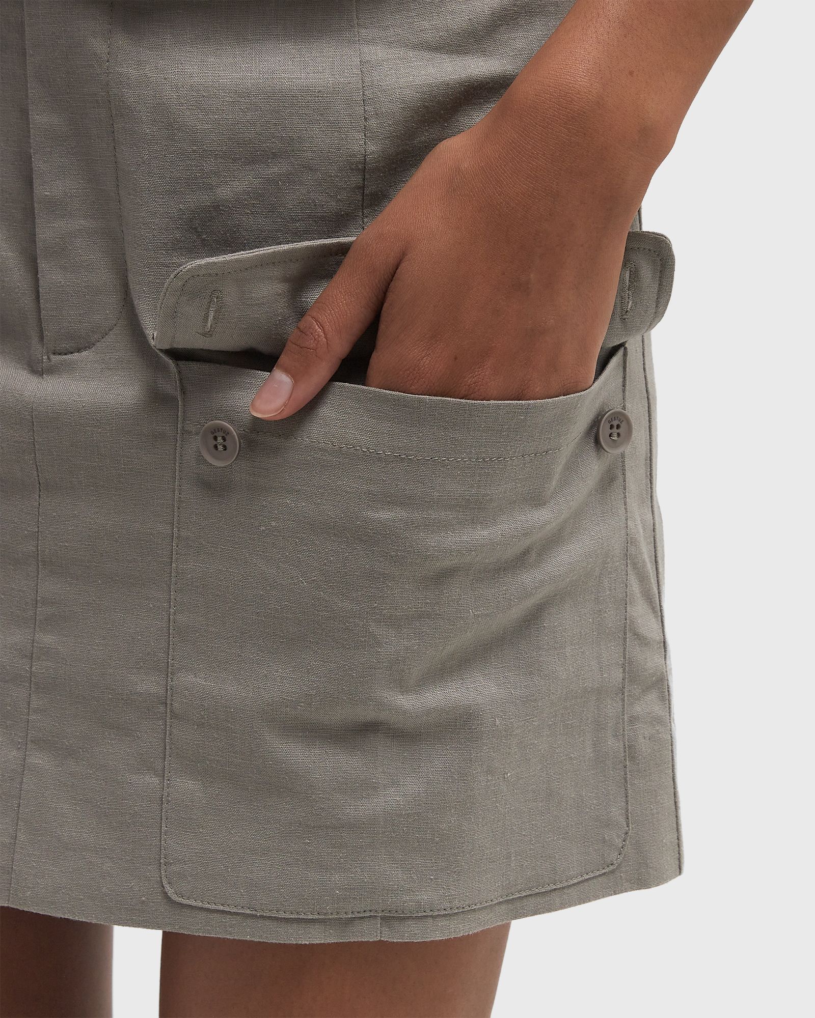 GZLIANE LINEN MW SKIRT