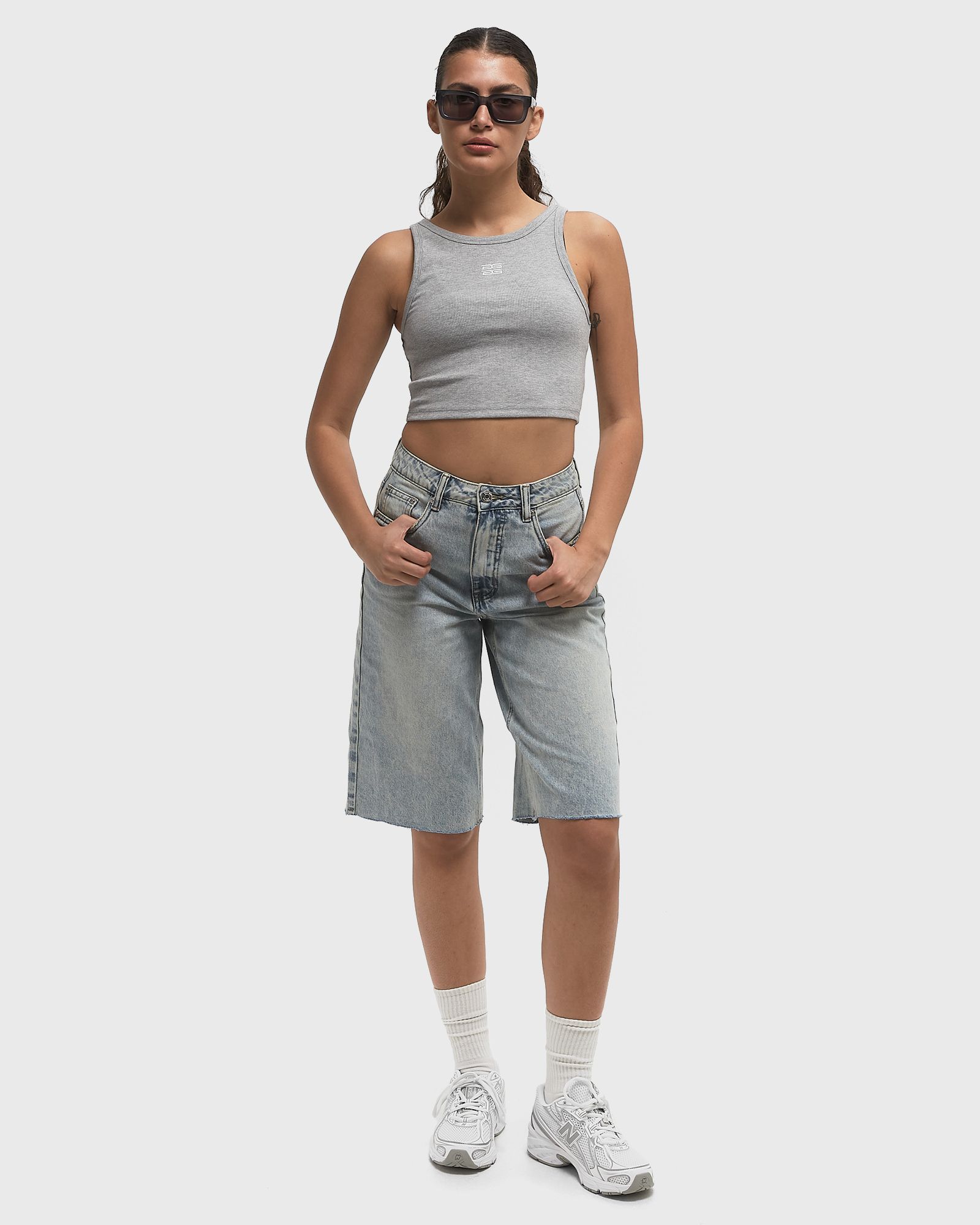 GZdrew mel logo crop top