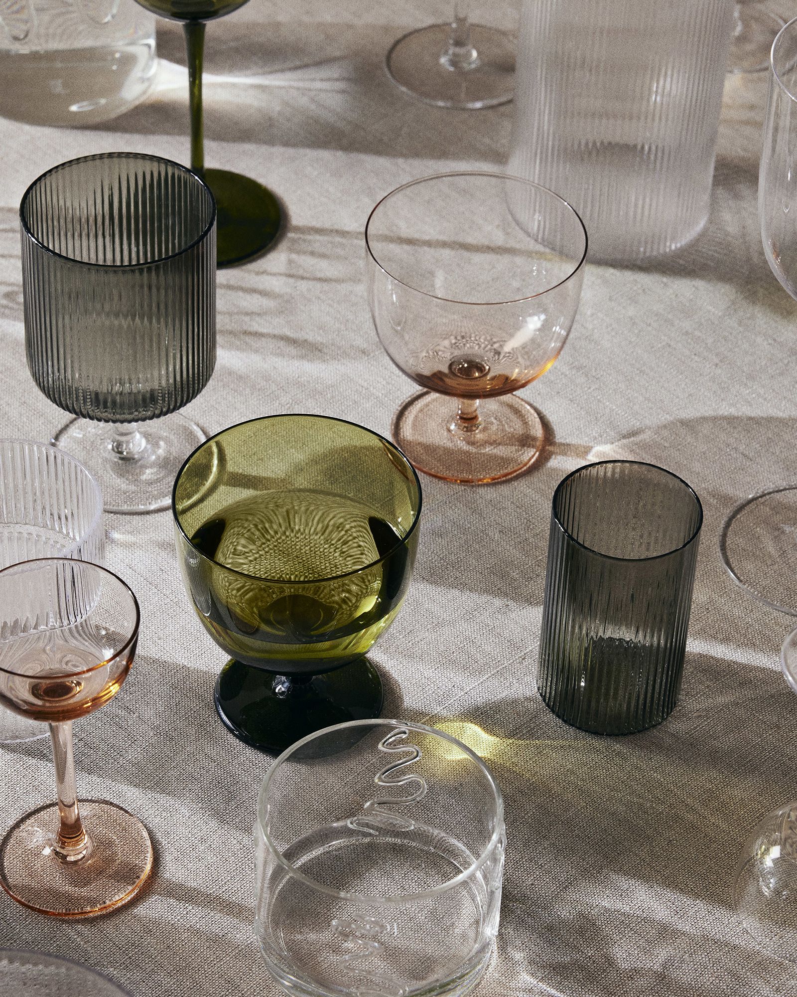 Ripple Verrines-Set of 4-Smoked Grey