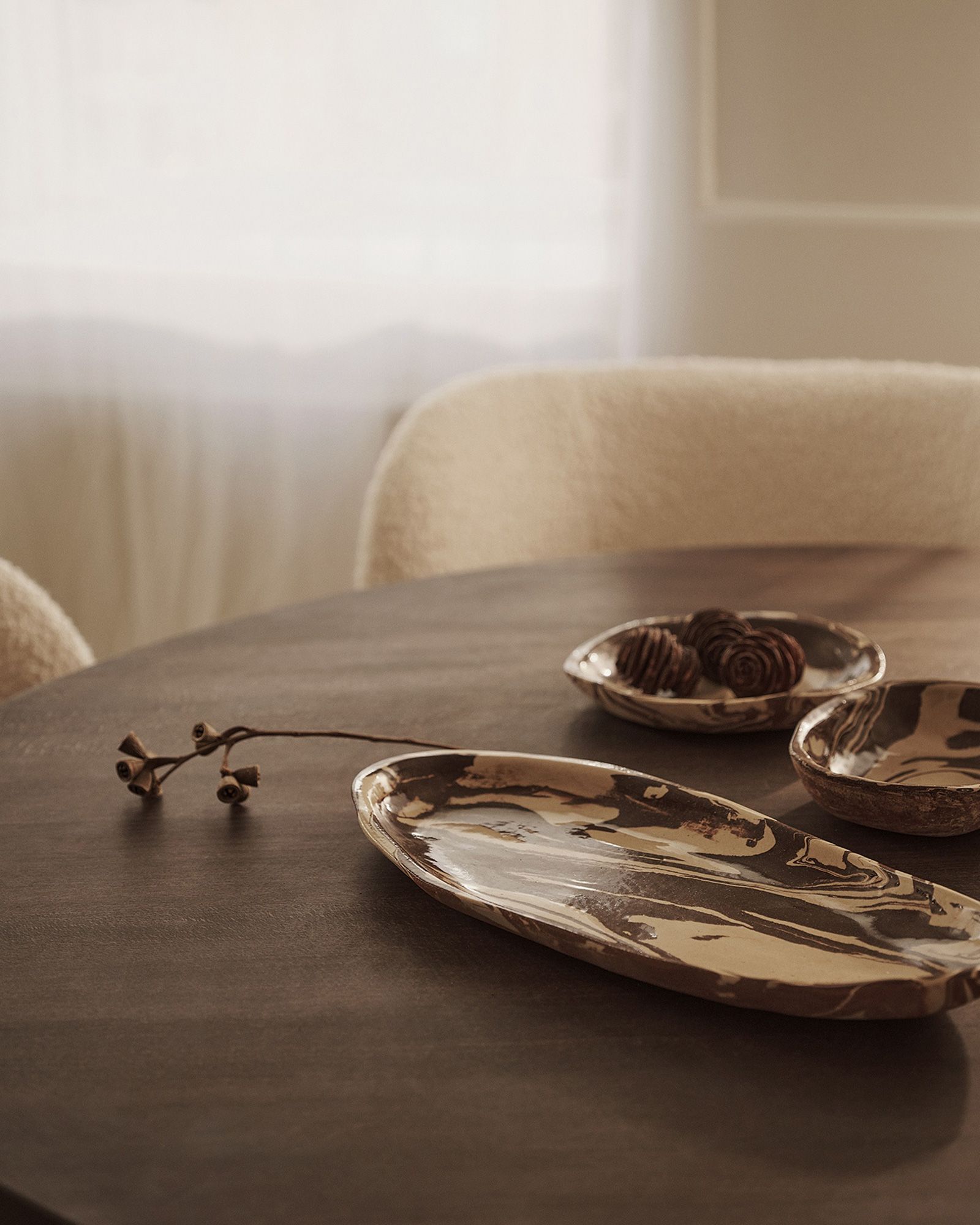 Ryu Platter-37-Sand/Brown