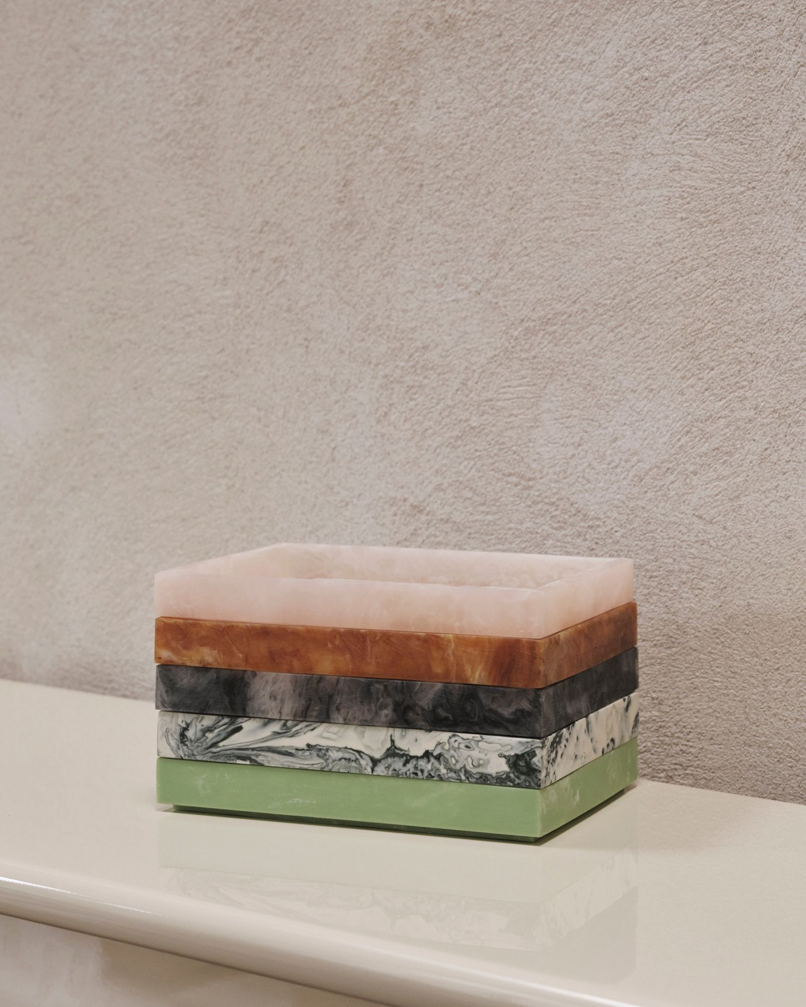 Mist Tray-10x15-EmeraldOff-white