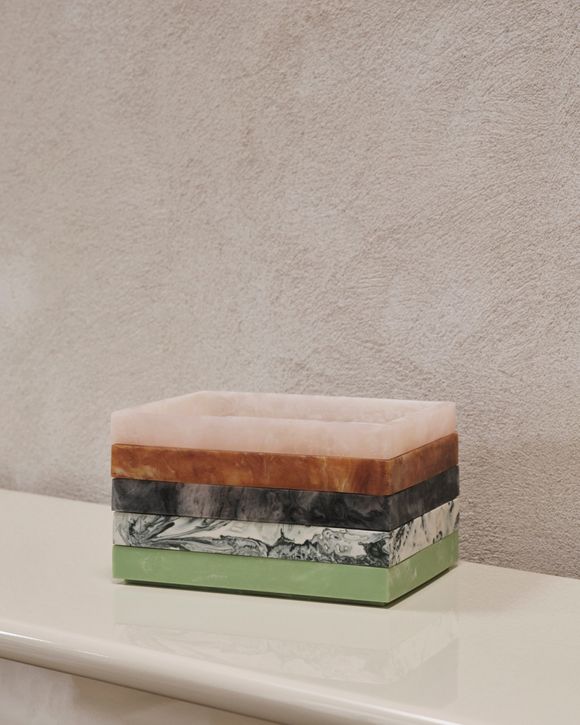 Mist Tray-10x15-EmeraldOff-white