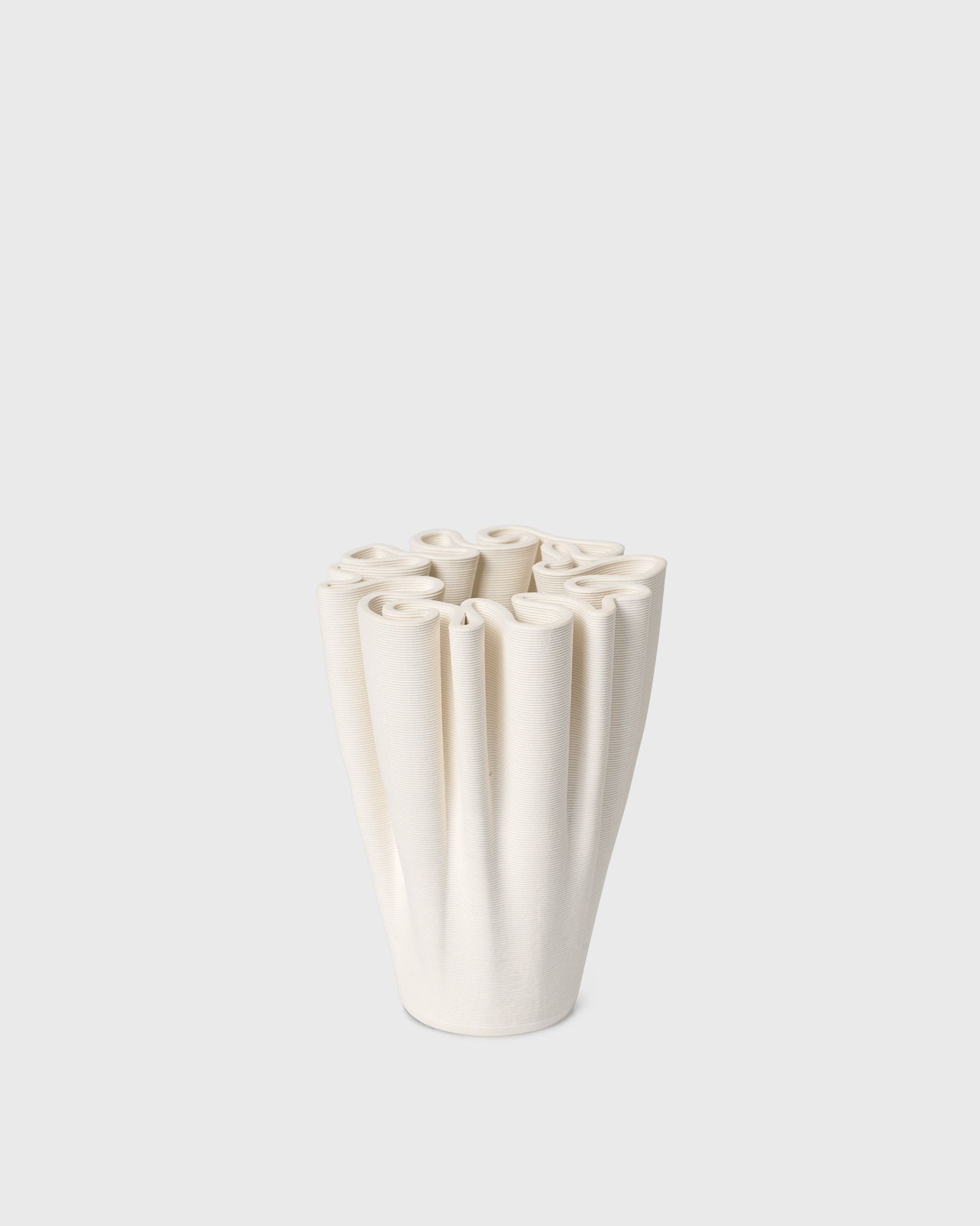 Dedali Vase-H11-Off-white