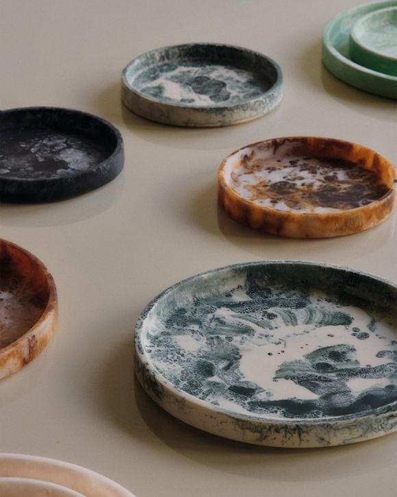 Mist Tray - Ø30 - Emerald Off-white