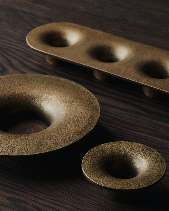 Soothe 4 Candle Holder - Brass Finish